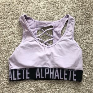 Alphalete cross back bra